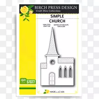 纸模切割设计工艺.简单教堂设计