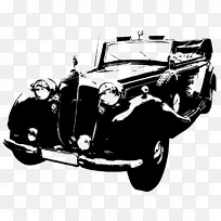 福特型古董车梅赛德斯奔驰轿车