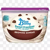 蓝兔子，冷冻脂肪，不加糖，香草冰淇淋，蓝色兔子，冷冻脂肪，不加糖，香草冰淇淋，圣代冰淇淋