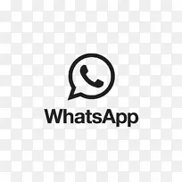 最重要的黑白品牌电脑图标-Call和WhatsApp徽标