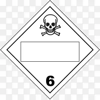有毒危险货物第6类有毒和传染性物质危险废物危险符号
