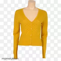 羊毛衫t恤马梅鲁肯袖黄色蜂蜜