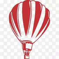 热气球夹艺术飞机图像.三维标志设计