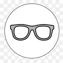 眼镜夹艺术鼻子插图书呆子眼镜