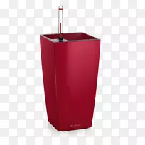 花盆塑料红色容器立方体-莱胡萨