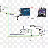 电力网接线图单片机Arduino-Trip&