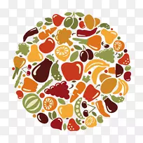 水果有机食品生食蔬菜标志-蔬菜