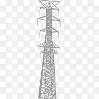 输电塔公用事业对称线电力线