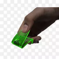 产品设计拇指绿色塑料孔打孔机