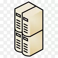 剪贴画计算机服务器数据库服务器计算机集群-计算机