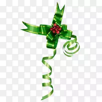png图片剪辑艺术圣诞装饰火鸡语法.绿色蝴蝶结