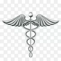 作为医学图形的标志的Hermes caduceus的工作人员.png网络图.caduceus医学符号