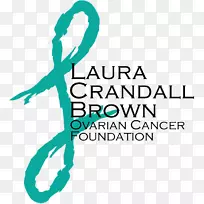 劳拉·克兰德尔棕色基金会标志品牌人类行为字体-世界卵巢癌日