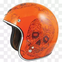 摩托车头盔德芯騎士部品屋积分-橙色点