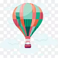 热气球剪贴画图形飞机气球