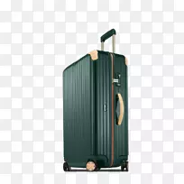 里莫瓦玻萨诺瓦多轮喷气式绿色-米色行李箱，里莫瓦萨尔萨豪华多轮行李箱