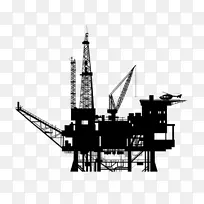 石油平台钻机图形石油剪贴画天然气生产
