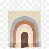 地毯墙设计依循彩虹广场-彩虹挂毯-羊毛家居装饰材料