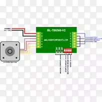 步进电机接线图设备驱动器Arduino-机器人电路板