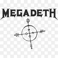 男、女棒球帽卡车司机帽子标志-Megadeth