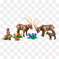 高山动物Playmobil大农场山羊带孩子Playmobil 6532森林动物-Playmobil