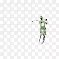 高尔夫球手图像象形符号-高尔夫