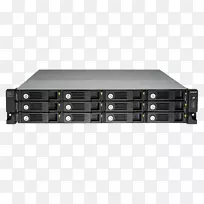 QNAP电视-1271u-RP网络存储系统QNAP系统公司。qnap海湾nas英特尔核心i7服务器机架