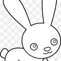 兔子复活节兔子家庭兔夹艺术-兔子