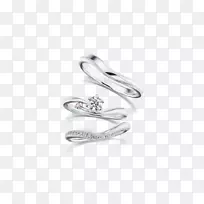 银结婚戒指首饰白金产品设计-银