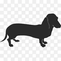 达克斯犬拉布拉多猎犬宠物贴纸剪贴画-泰德斯科牧师