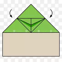 三角形剪贴画绿点三角形