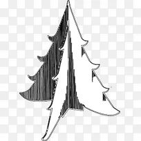 圣诞树剪贴画图形圣诞日-圣诞树