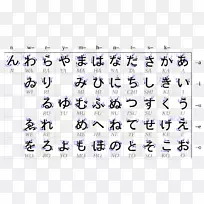 平假名日语写作系统日语片假名