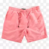 泳裤，百慕大短裤，衣服-珊瑚