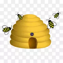 蜜蜂蜂巢剪贴画蜂后