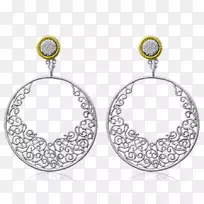 耳环银制品设计主体珠宝.丝状