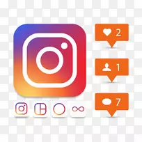 社交媒体Instagram youtube喜欢按钮公司-社交媒体