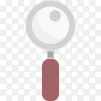 产品设计字体角透明放大镜