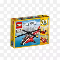 玩具乐高31062创建者罗比探险家直升机乐高10214创建者塔桥-玩具