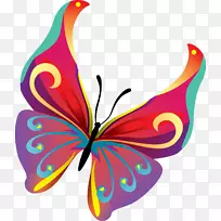 蝴蝶图形剪辑艺术图像绘图.蝴蝶