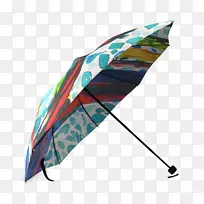 曼陀罗花边装饰图案折叠式伞8肋产品设计-伞