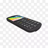 功能电话智能手机Archos-92 g黑色电话老年人高级电话Alba大按钮578/3951手持设备-智能手机
