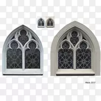 橱窗-艺术立面拱门-窗