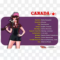加拿大服装民间服装套装动物-加拿大