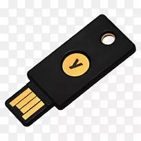 Yubikey通用第二因素多因素认证计算机安全一次性密码密钥