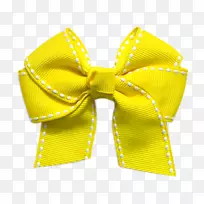 小女孩米妮老鼠黄色缝制丝带