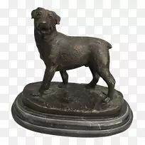 罗威勒犬繁殖青铜雕塑小狗
