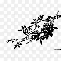 植物琐碎图像黑白剪影中文-弗莱皮克
