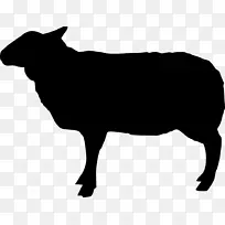 肉牛威尔士黑牛荷斯坦弗里西亚牛剪贴画图形.剪影