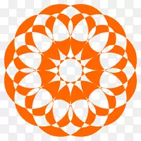 简单的几何曼陀罗图案